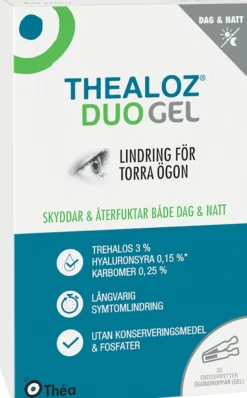 Thealoz Duo Gel Ögondroppar Pipetter 30 st