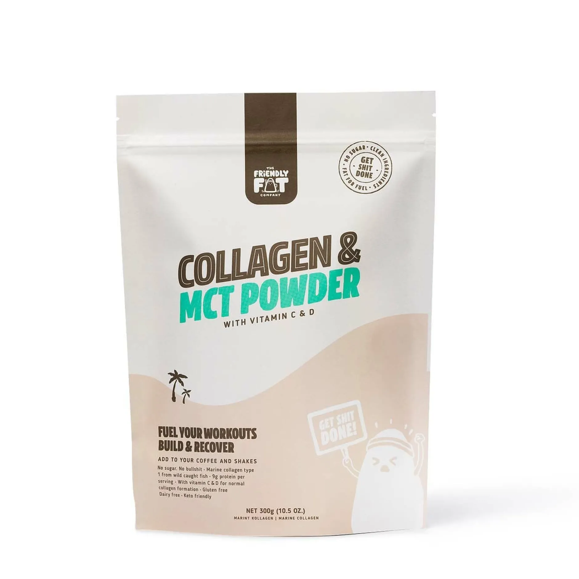 The Friendly Fat Company Kollagen MCT & Vitamin C 300 g