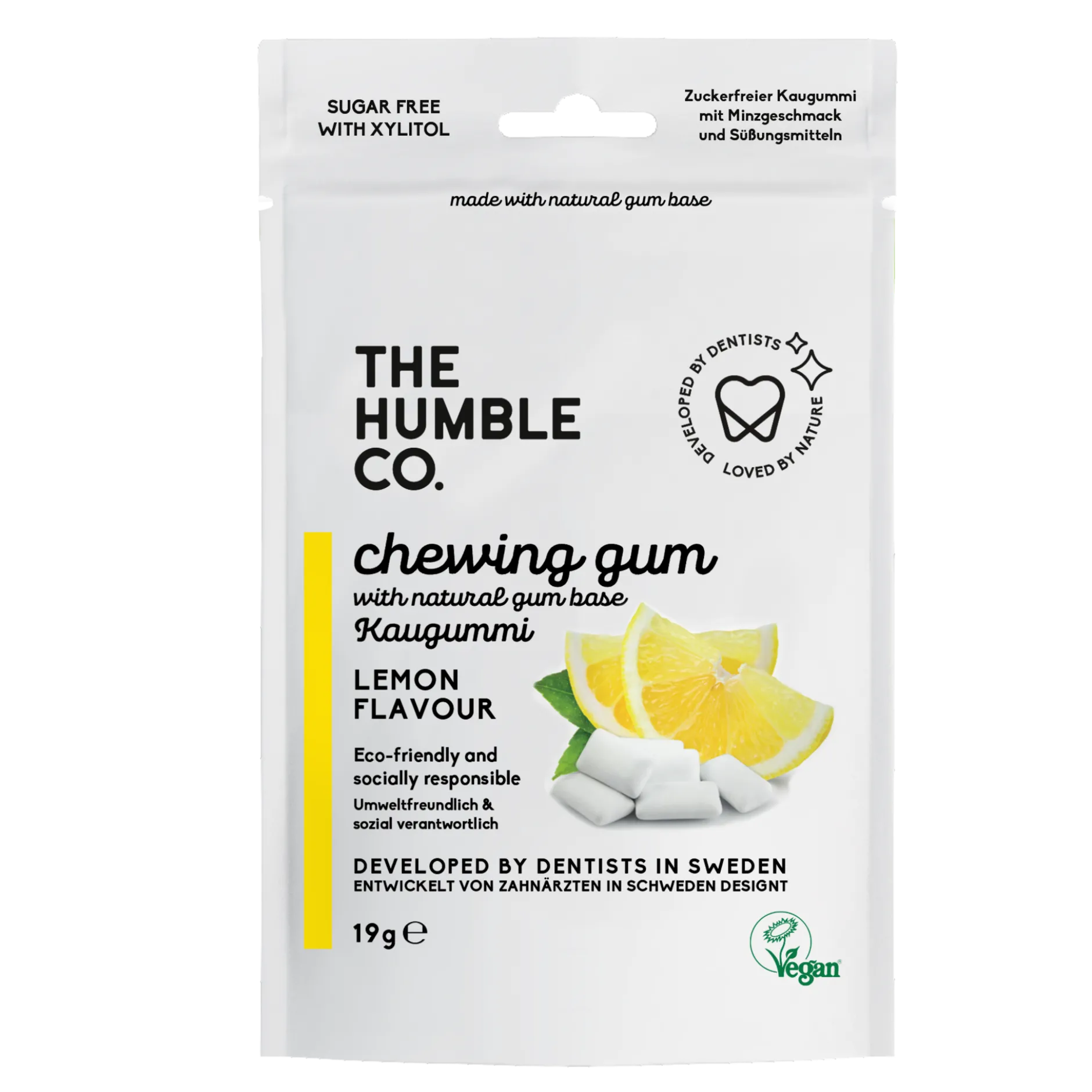 The Humble Co. Tuggummi Citron 19g