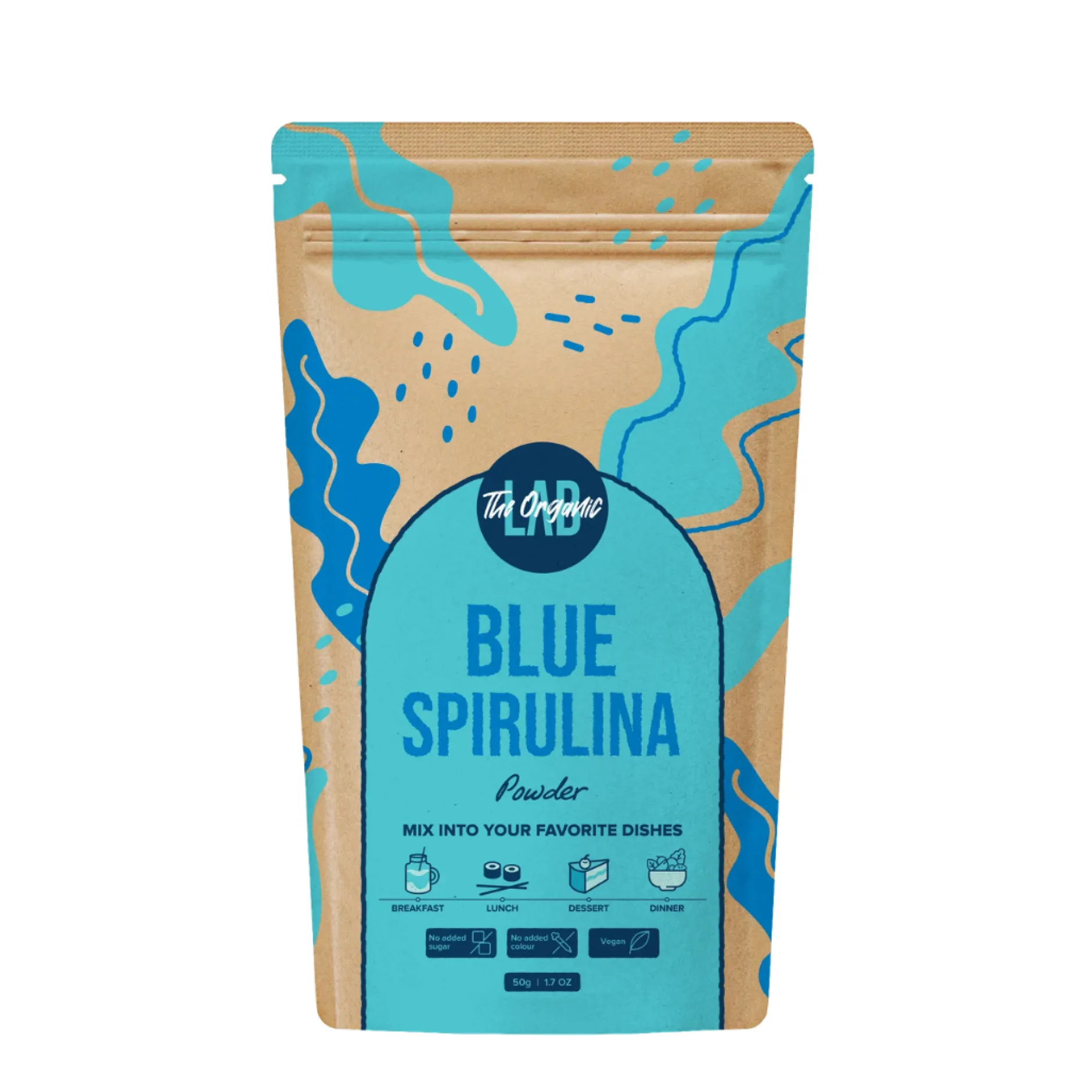 The Organic Labs Blå Spirulina Pulver 50 g