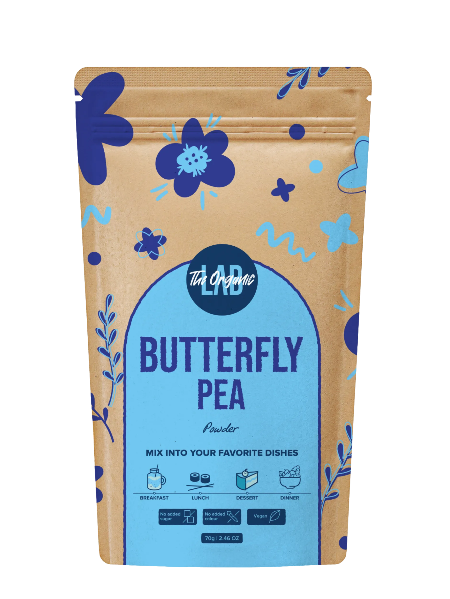 The Organic Labs Butterfly Pea Pulver 70g