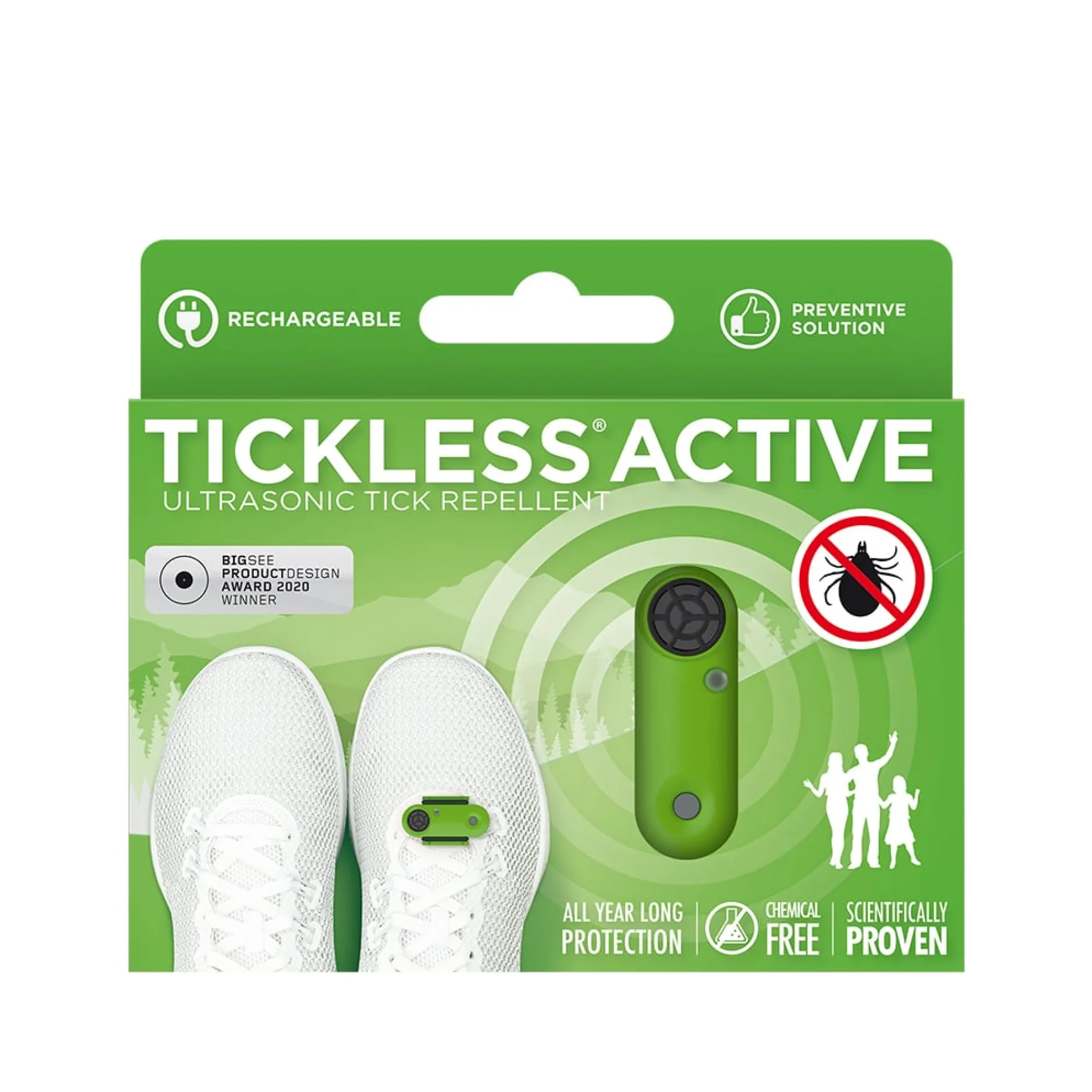 TICKLESS Active Fästingskydd Grön 1 st
