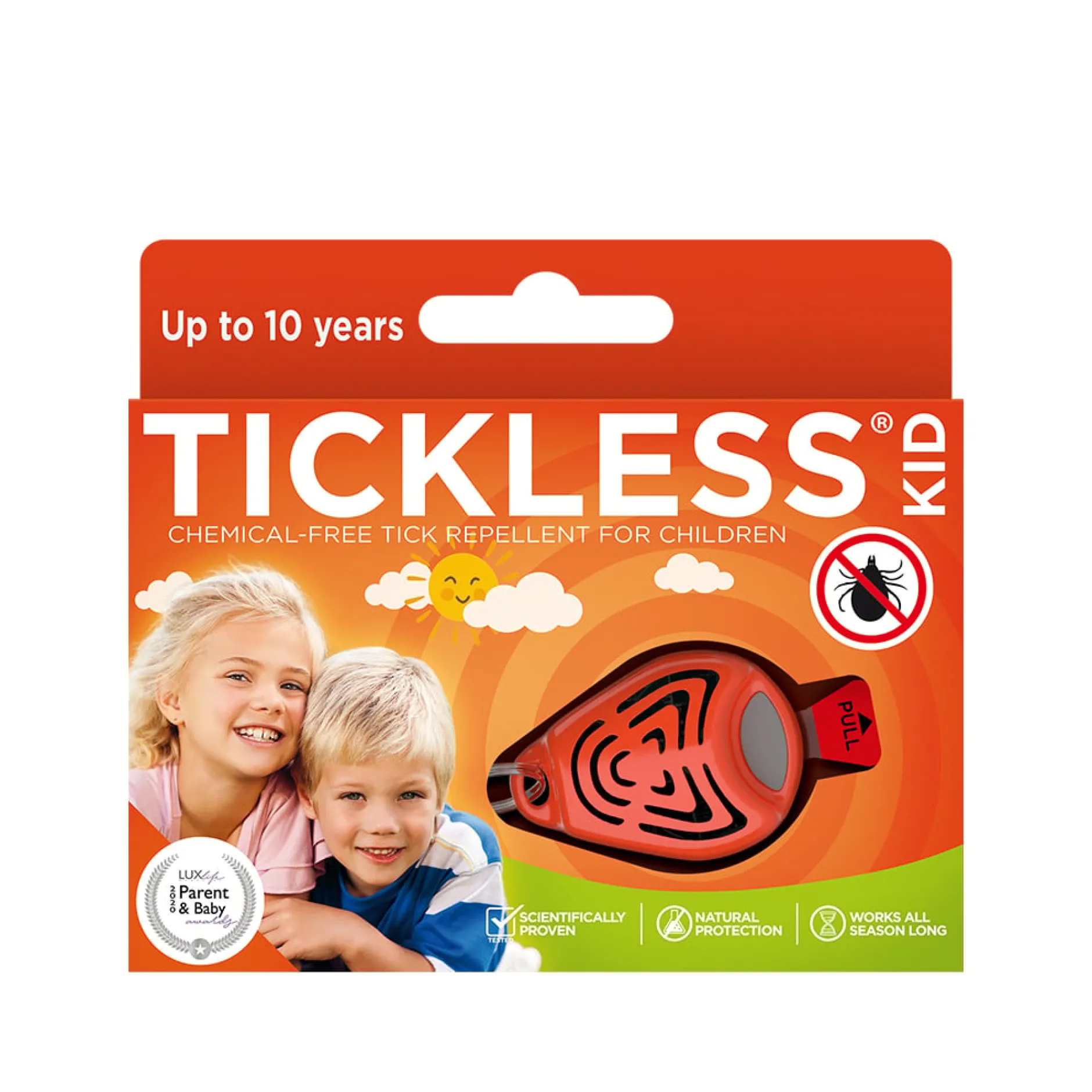TICKLESS Kid Fästingskydd Orange 1 st