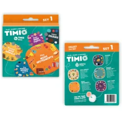 TIMIO Skivset 1 – Vilda djur, Barnvisor, Färger, Musik och Kroppsdelar