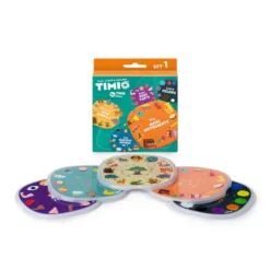 TIMIO Skivset 1 – Vilda djur, Barnvisor, Färger, Musik och Kroppsdelar
