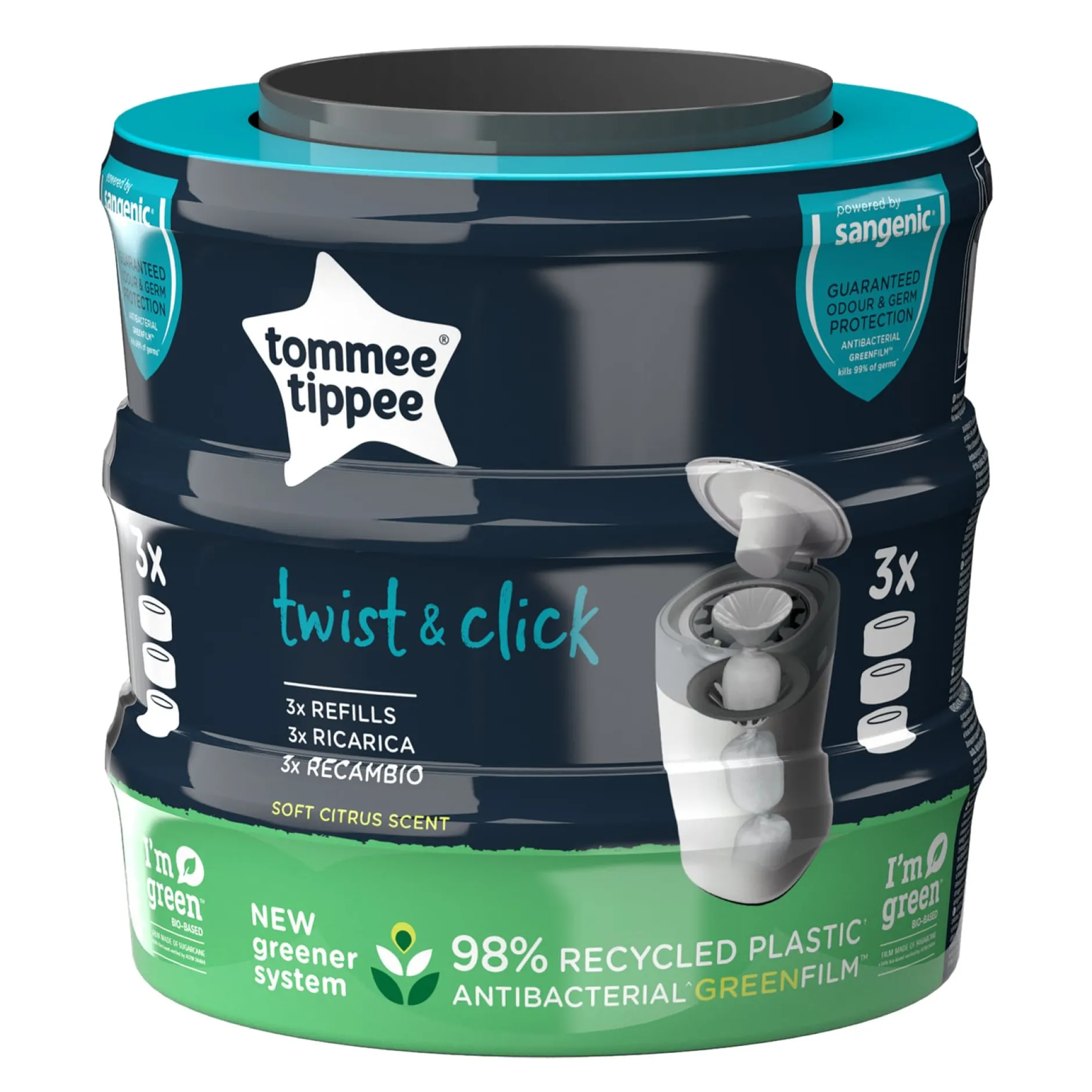 Tommee Tippee Sangenic Twist & Click Refill 3 st