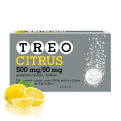 Treo Citrus 500 mg/50 mg 20 brustabletter 3 pack