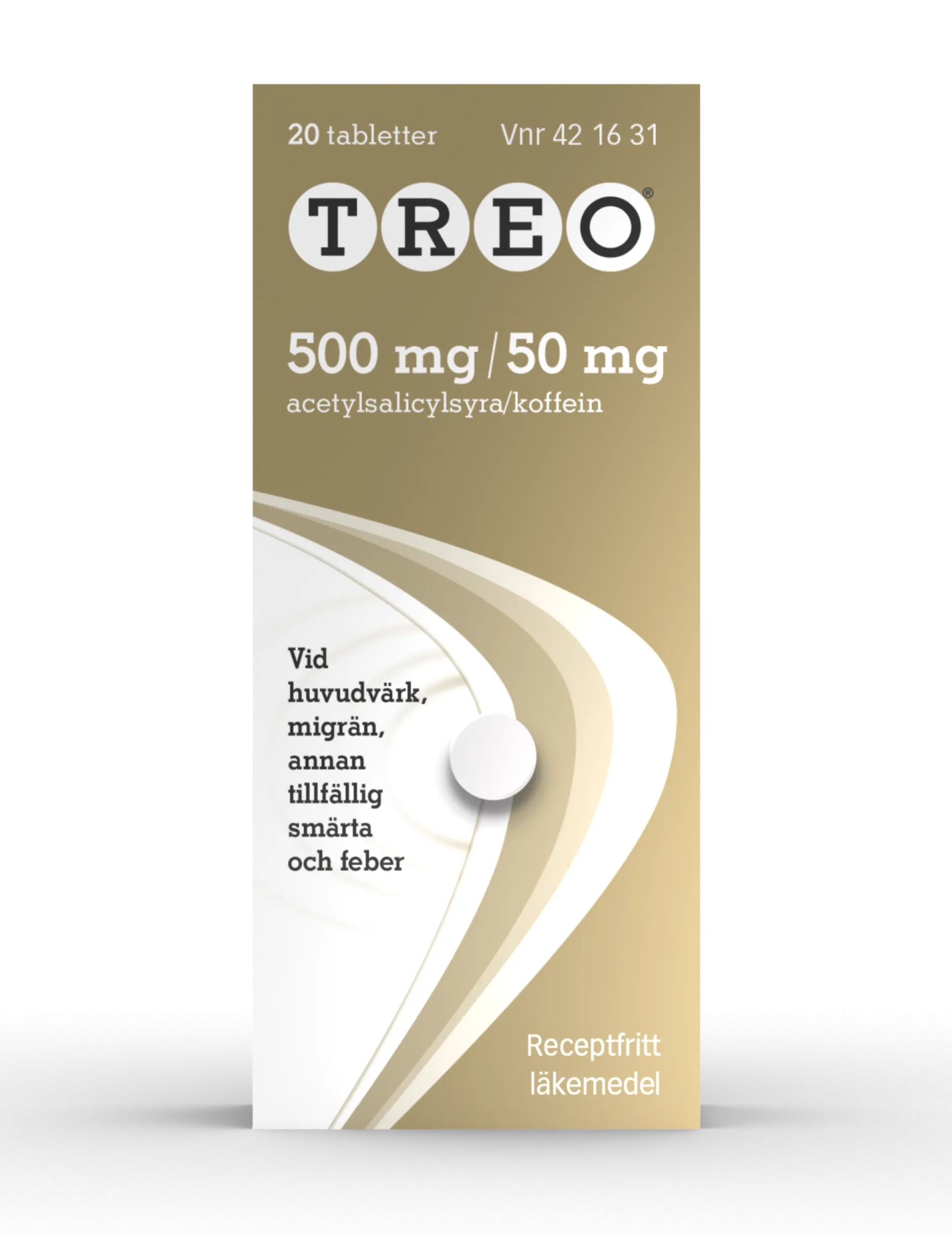 Treo Tablett 500 mg/50 mg 20 st