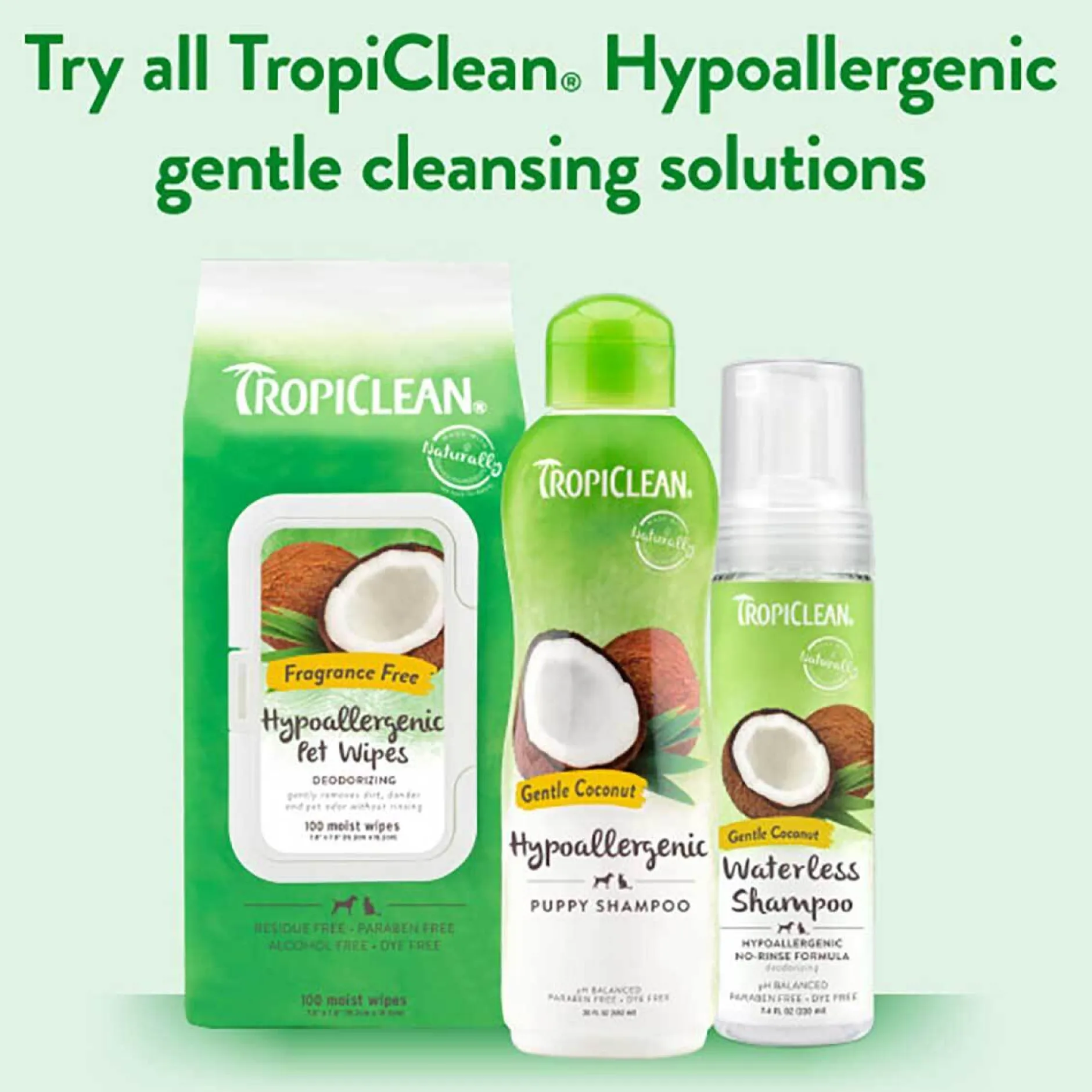TropiClean Hypo Allergenic Wipes 100 st