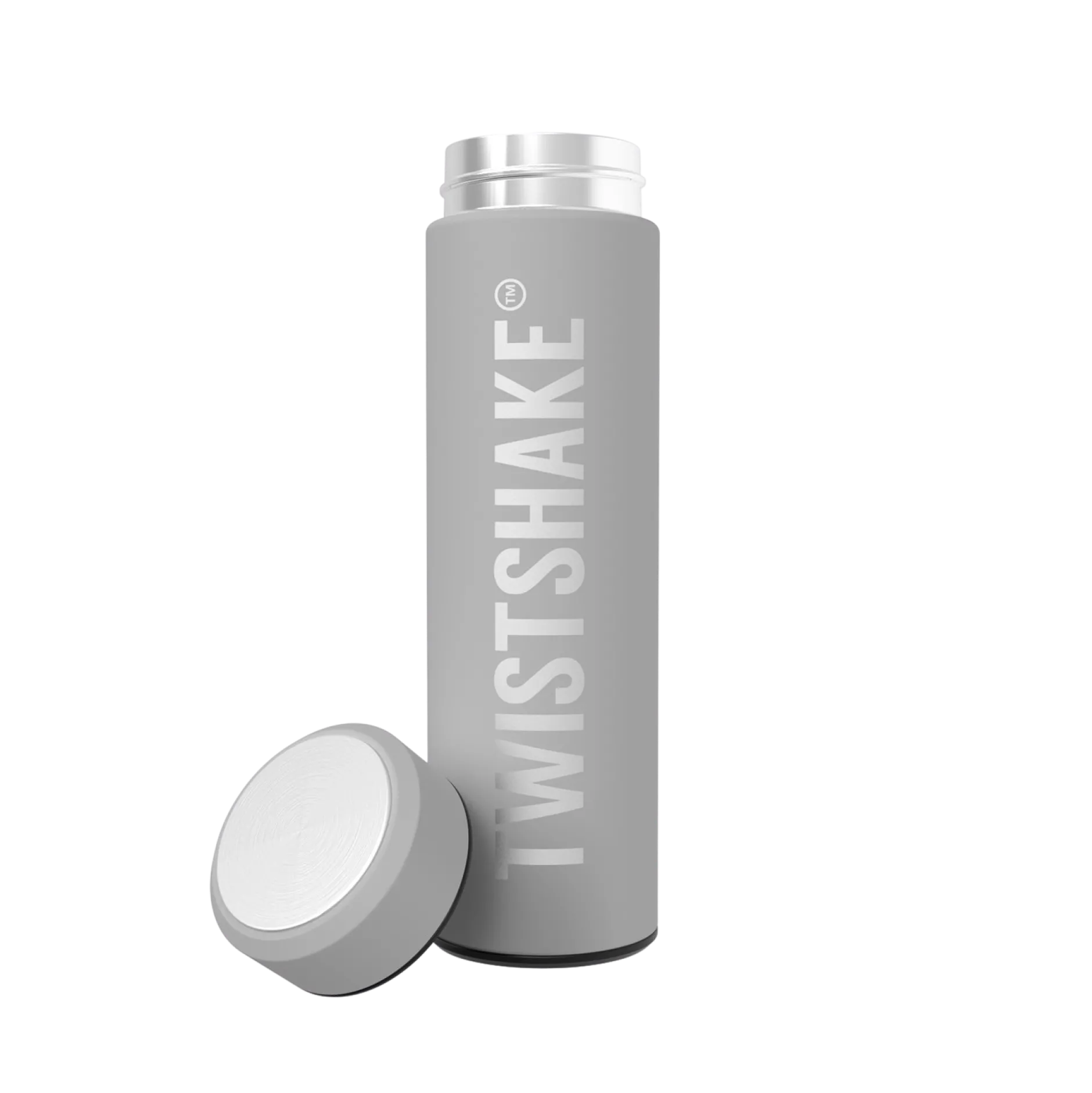 Twistshake Hot or Cold Flaska Pastell Grå 420 ml