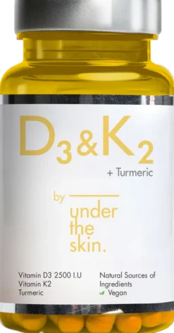Under the Skin D3 & K2 + Gurkmeja 60 kapslar