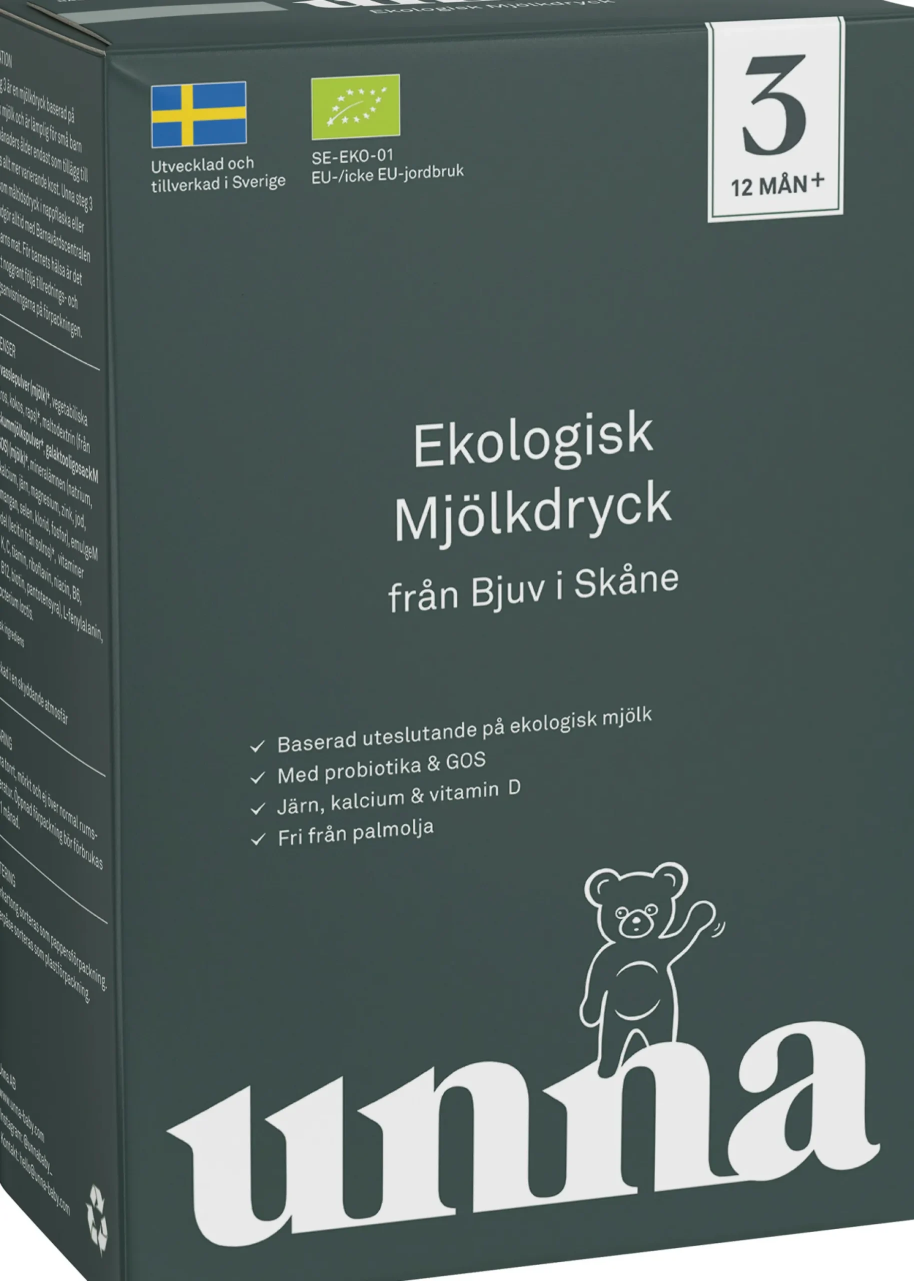 Unna Steg 3 Ekologisk Mjölkdryck 600g