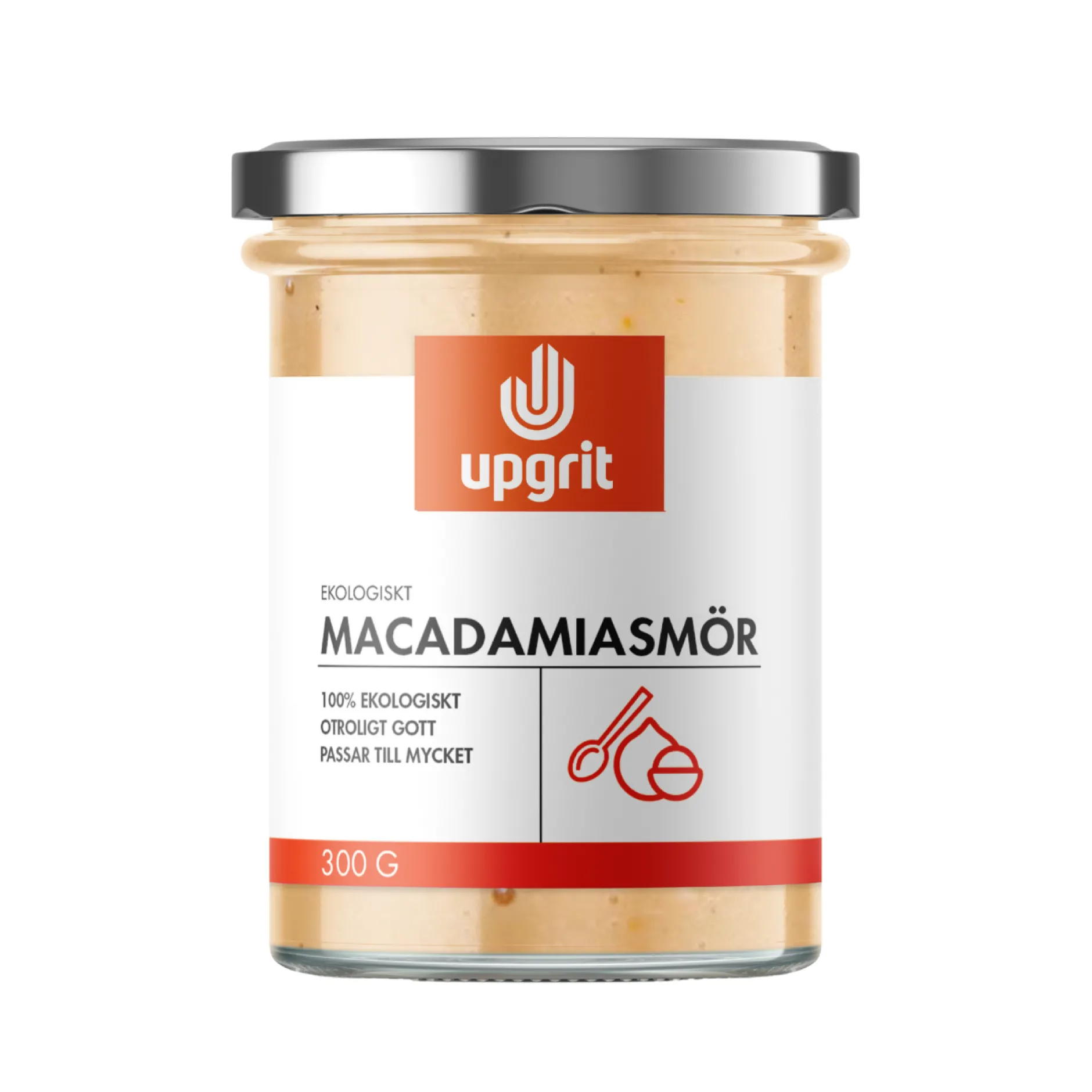 Upgrit Macadamiasmör EKO 300 g