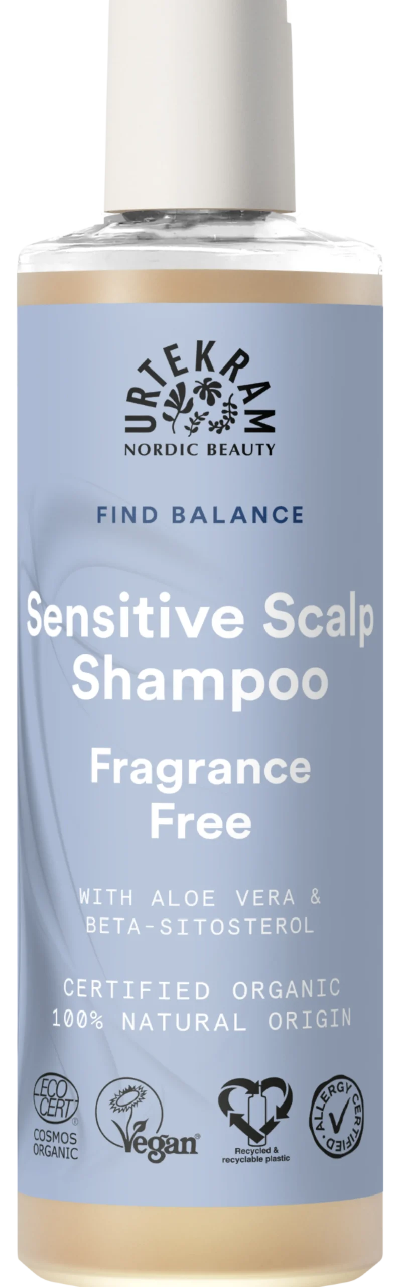 Urtekram Beauty Fragrance Free Shampoo 250 ml
