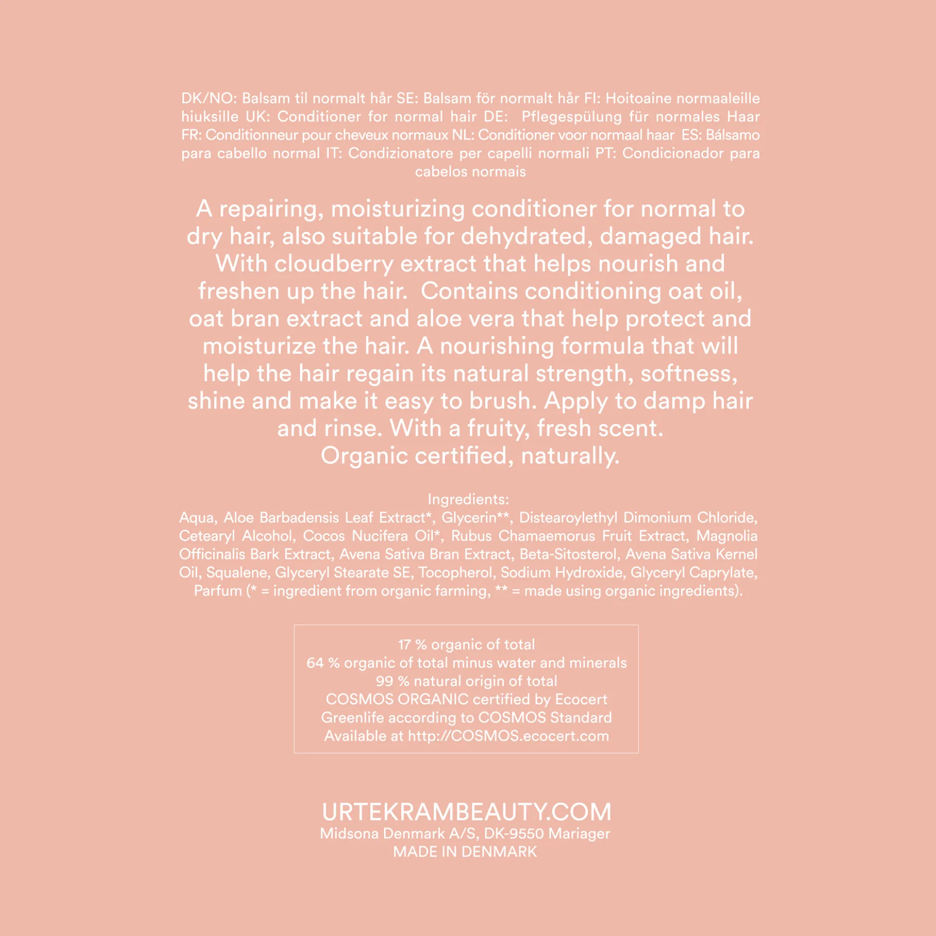 Urtekram Beauty Nordic Berry Conditioner 180 ml
