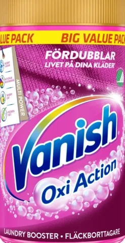 Vanish Pink Laundry Booster Fläckborttagningspulver 1400 g