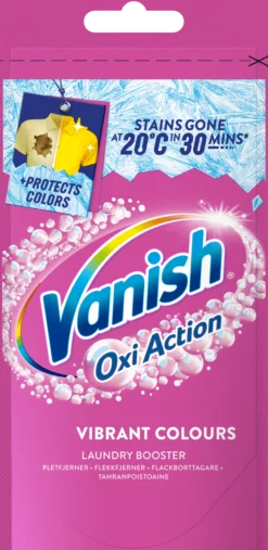 Vanish Pink Laundry Booster Fläckborttagningspulver Sachet 90 g