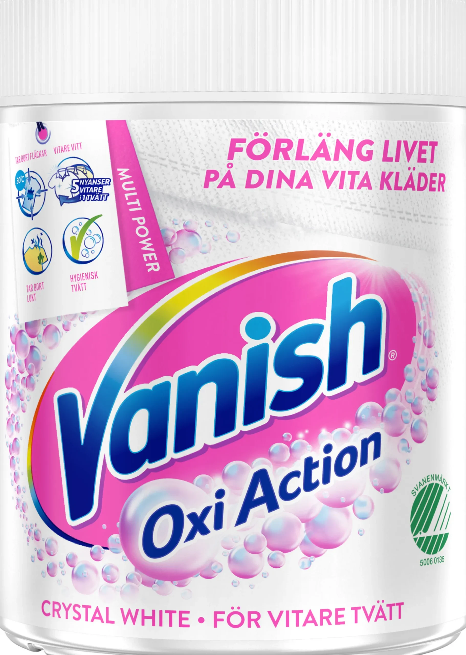 Vansih Oxi Action Fläckborttagning Crystal White 470 g