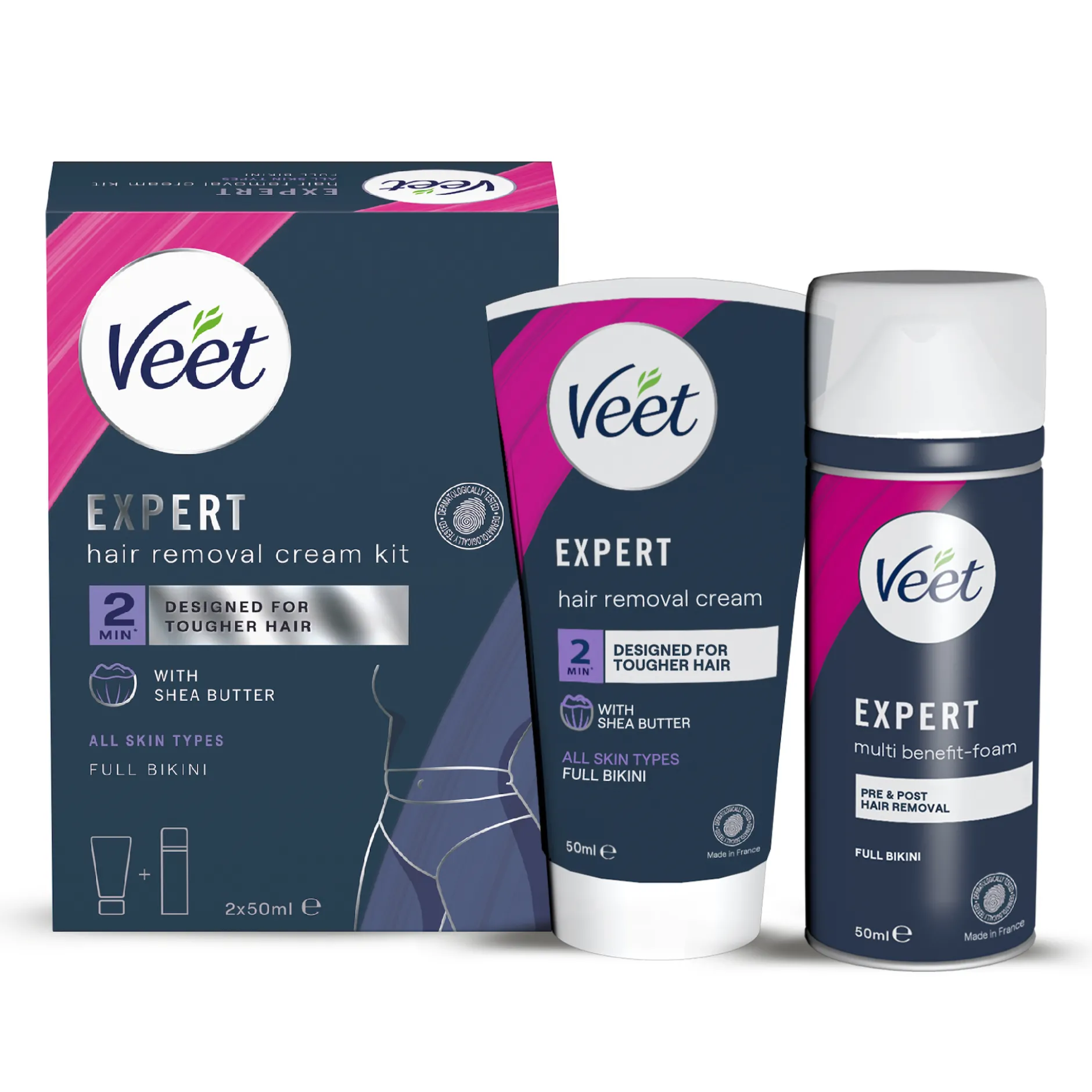 Veet Expert Hårborttagningskräm för intimområde 2x50 ml