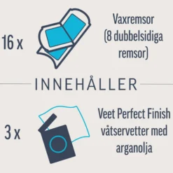 Veet Expert Vaxremsor Normal hud för ansikte 16 st