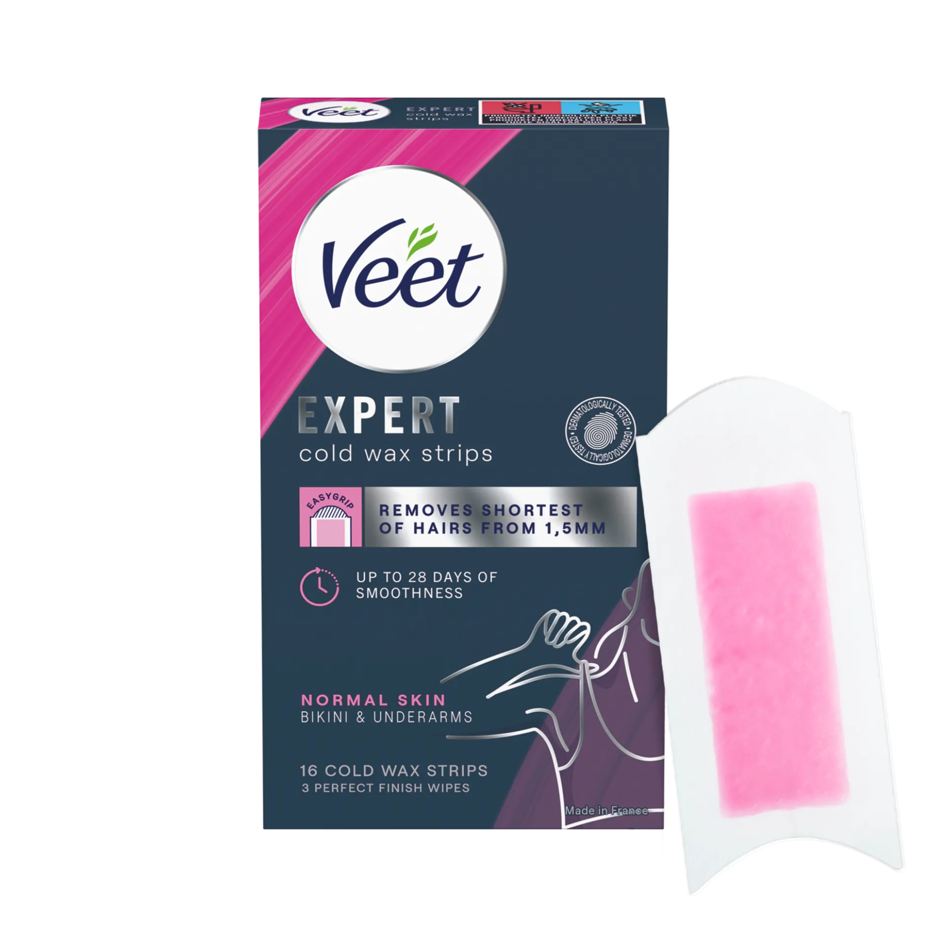 Veet Expert Vaxremsor Normal hud för bikini & armhåla 16 st