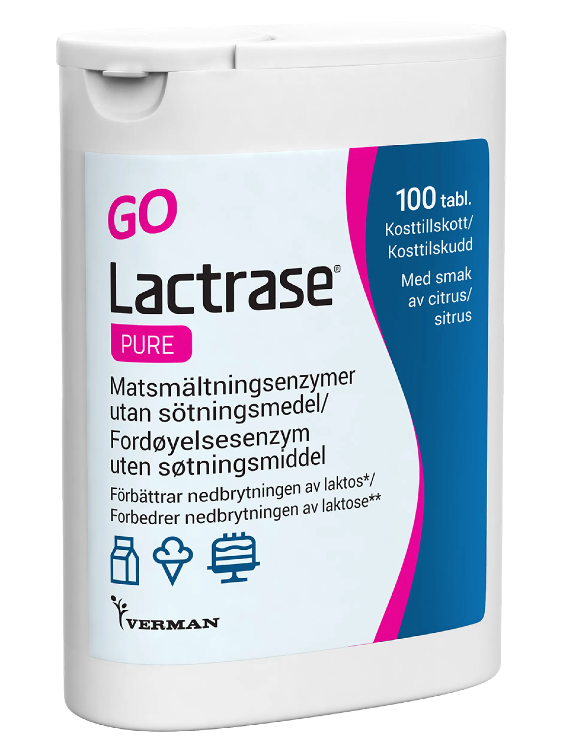 Verman Lactrase Pure 100 st