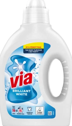Via Flytande Tvättmedel White 760 ml