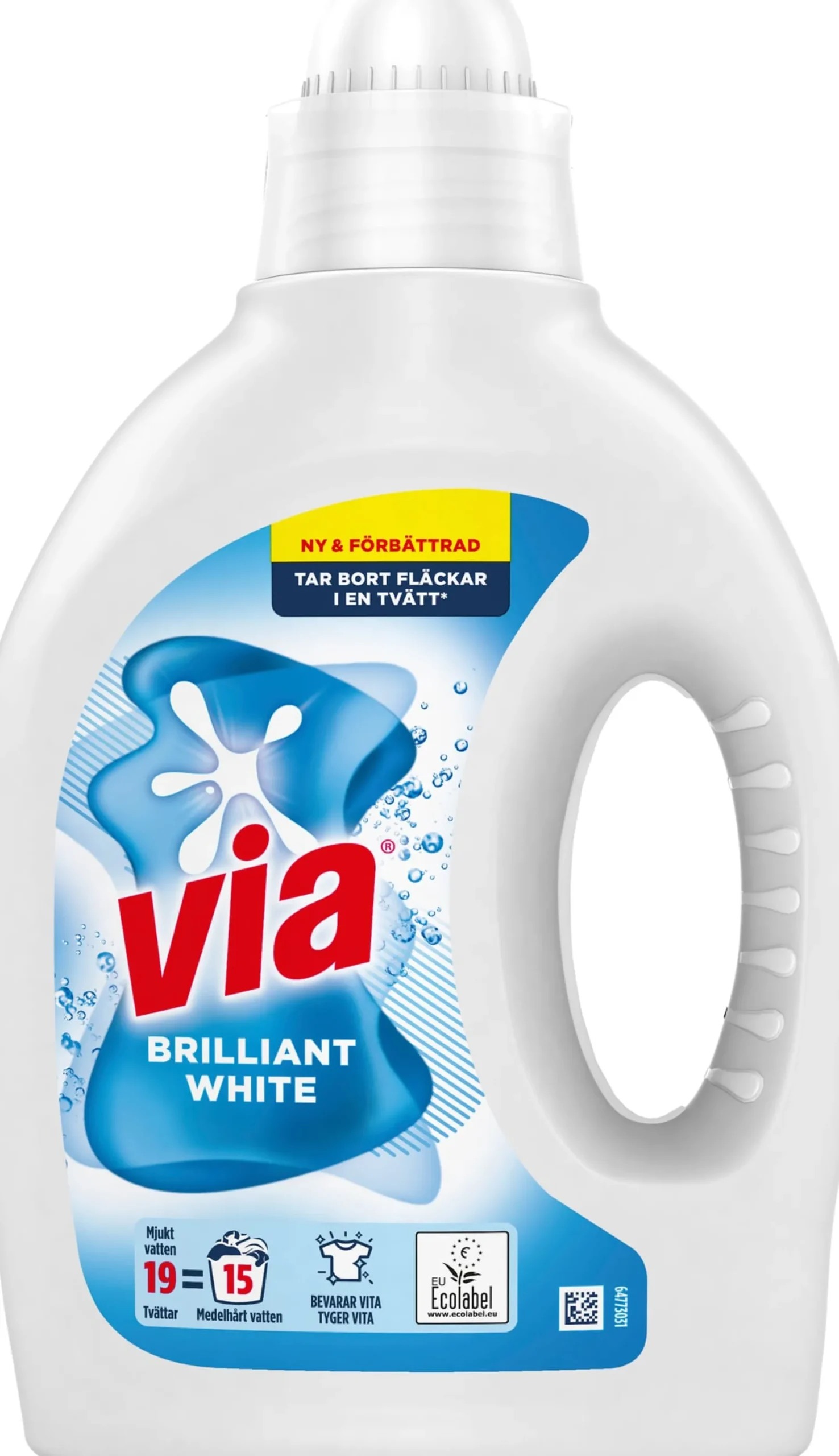 Via Flytande Tvättmedel White 760 ml