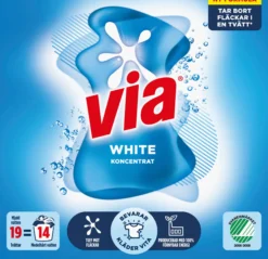 Via White Tvättmedel 760 g 19 tvättar
