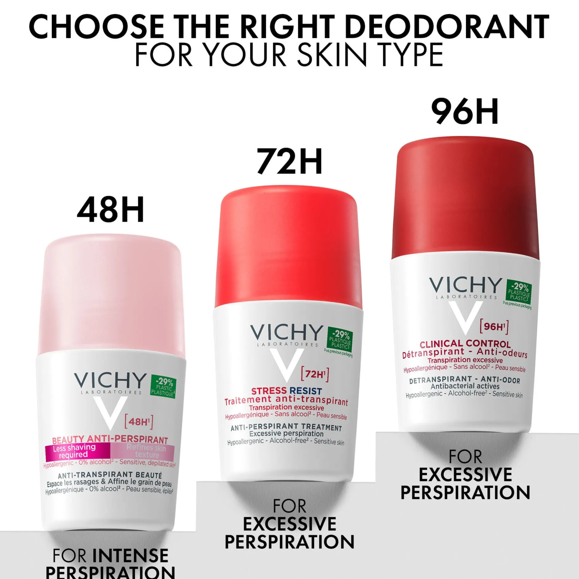 Vichy Beauty Deo Roll-on 48H Antiperspirant 50 ml