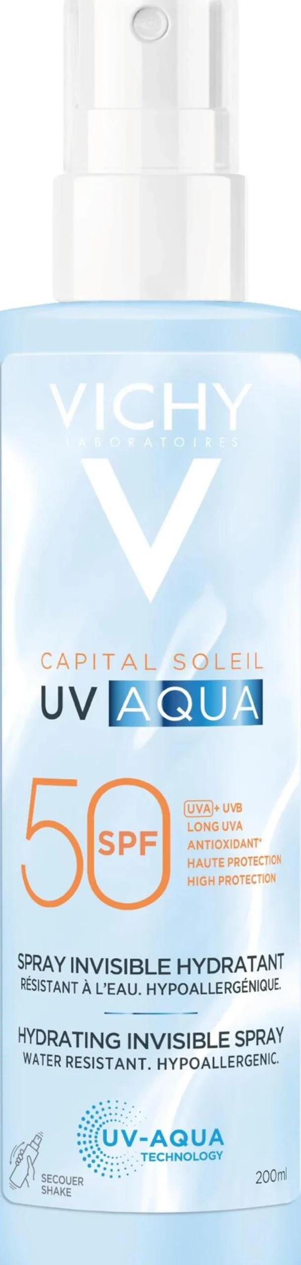 Vichy Capital Soleil Uv-aquaHydrating Invisible Spray SPF50 200 ml