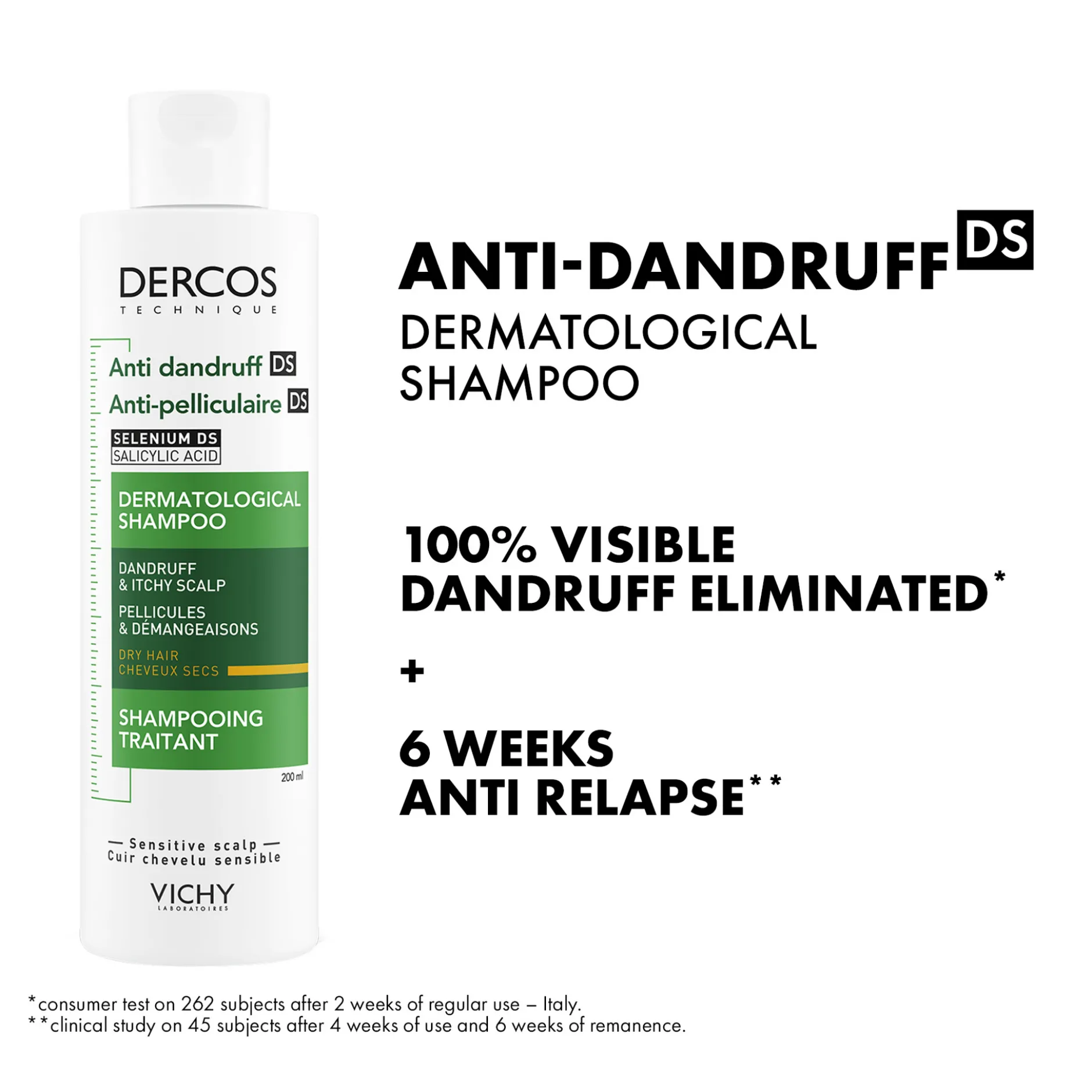 Vichy Dercos Anti-Dandruff Shampoo Dry Hair 200 ml