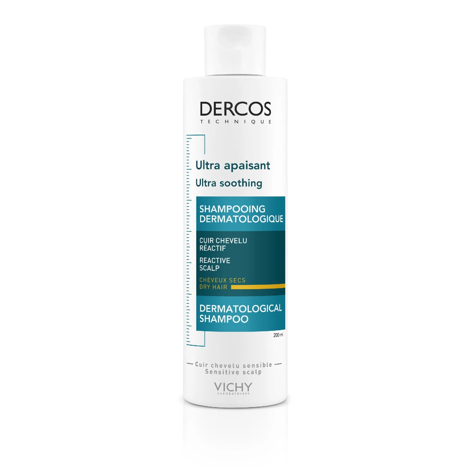 Vichy Dercos Ultra Soothing Schampoo Torrt hår 200 ml