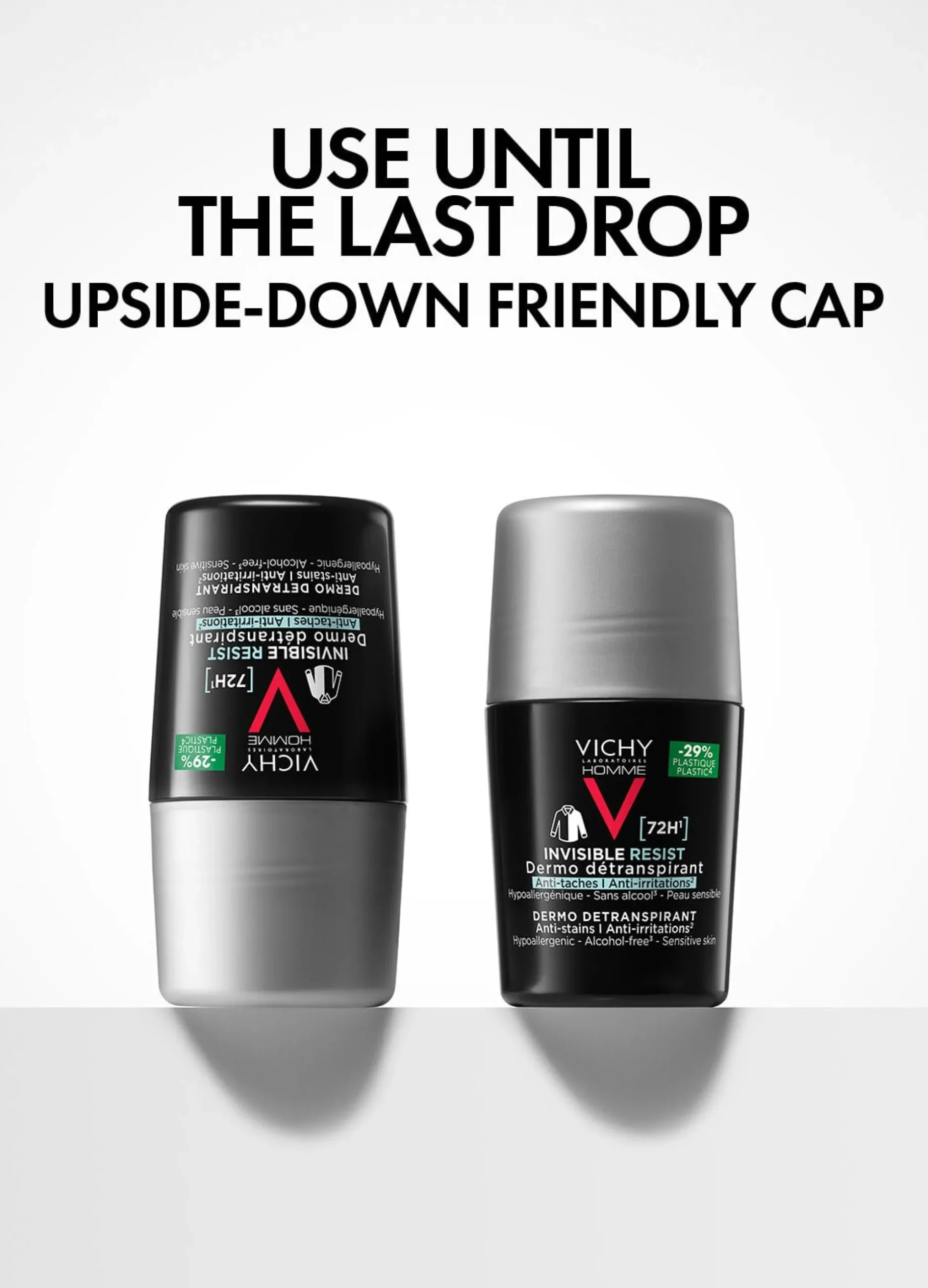 Vichy Homme Invisible Resist 72H Anti-Stain Roll-On 50 ml
