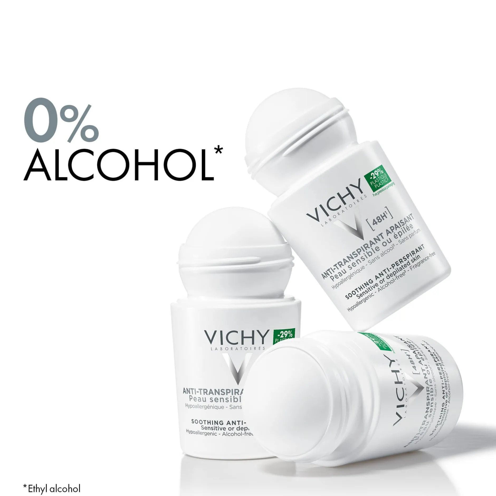 Vichy 48H Soothing Anti-Perspirant Roll-On 50 ml