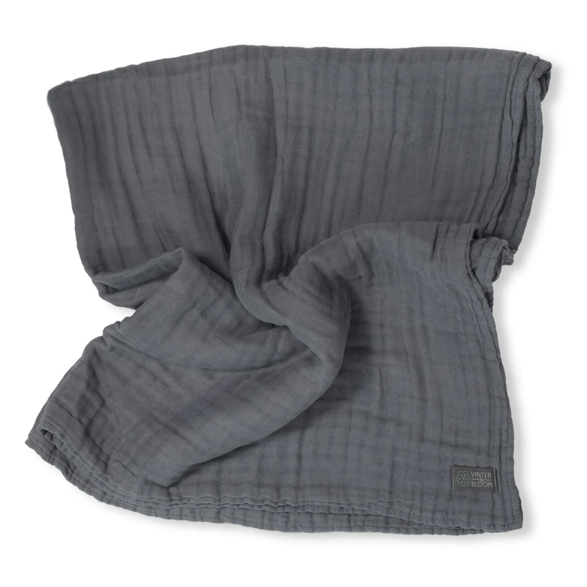 Vinter & Bloom Filt Layered Muslin EKO Steel Grey