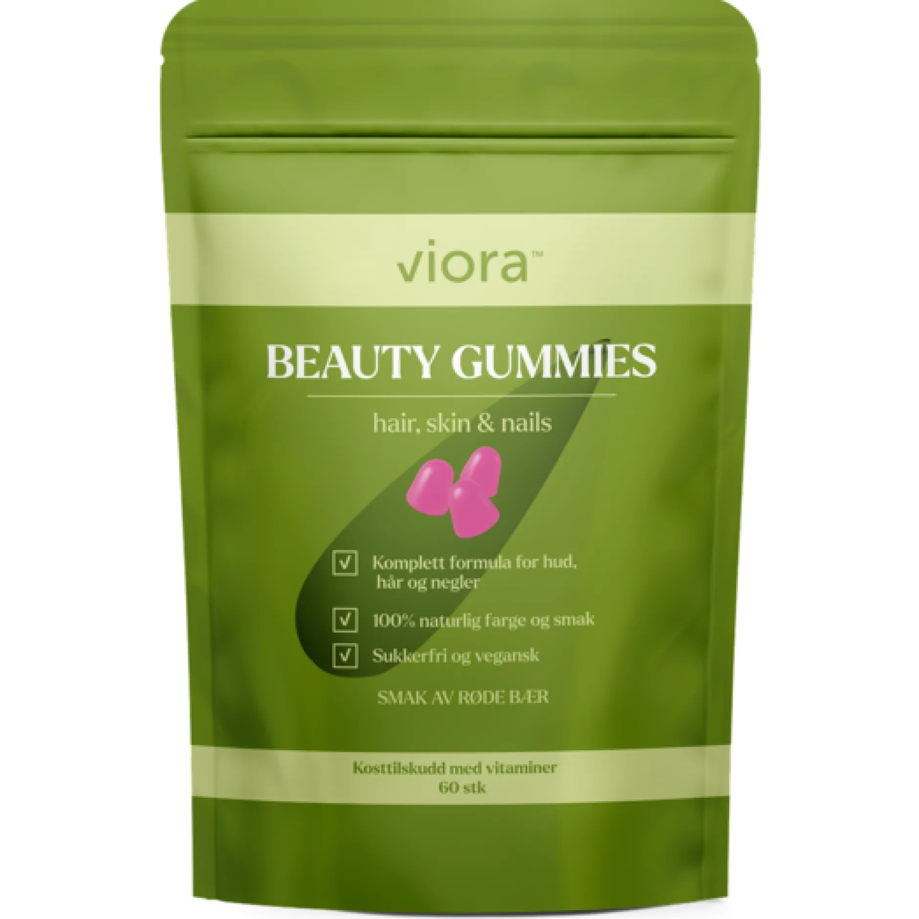 Viora Beauty Gummies Röda Bär 60 st
