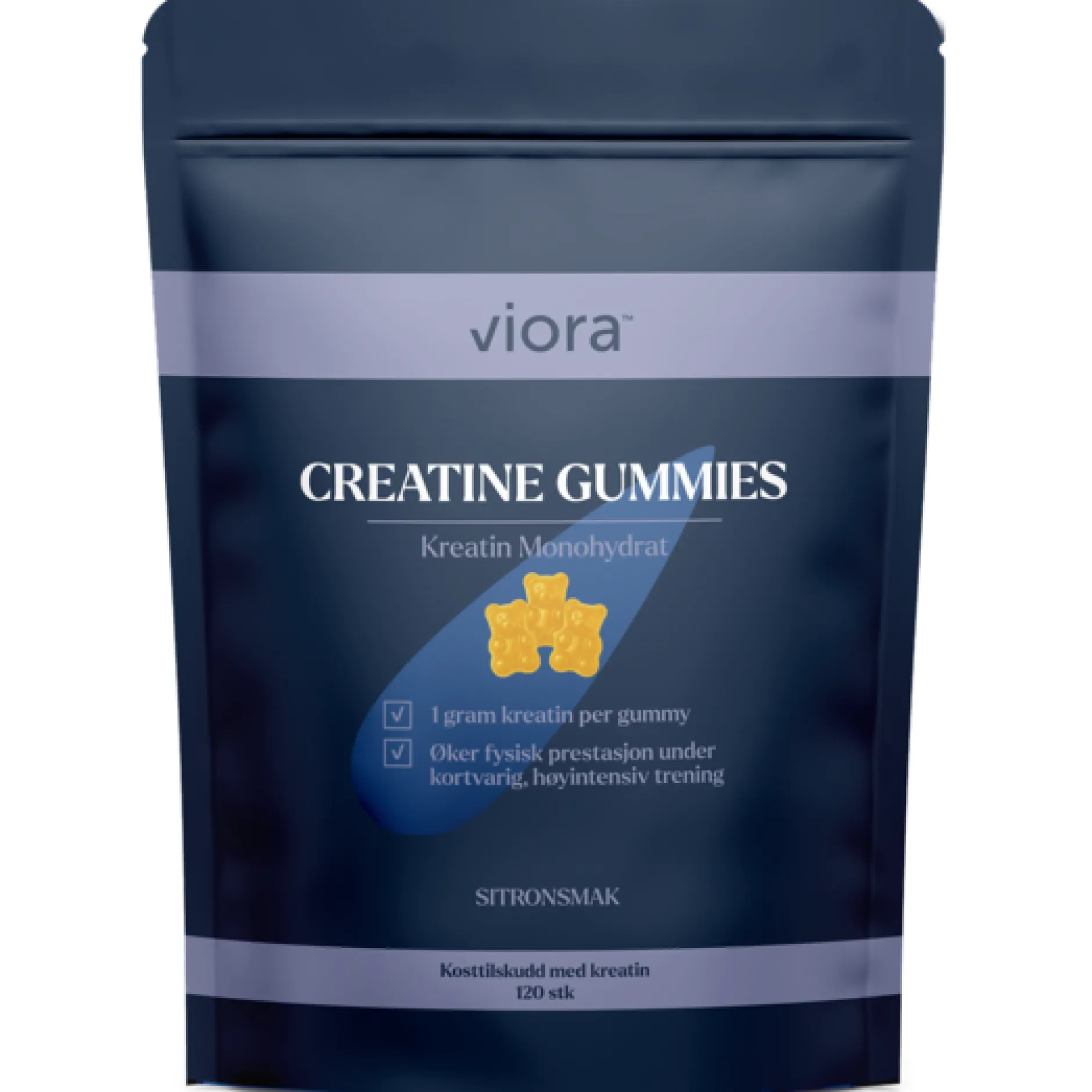 Viora Creatine Gummies Citron 120 st