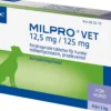 Virbac Milpro Vet 12,5 mg/125 mg Avmaskningsmedel för hundar 4 tabletter