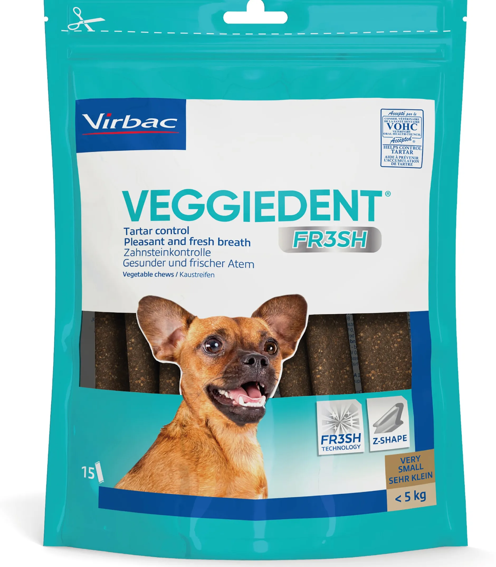 Virbac VeggieDent FR3SH Tuggpinnar XS 15 st