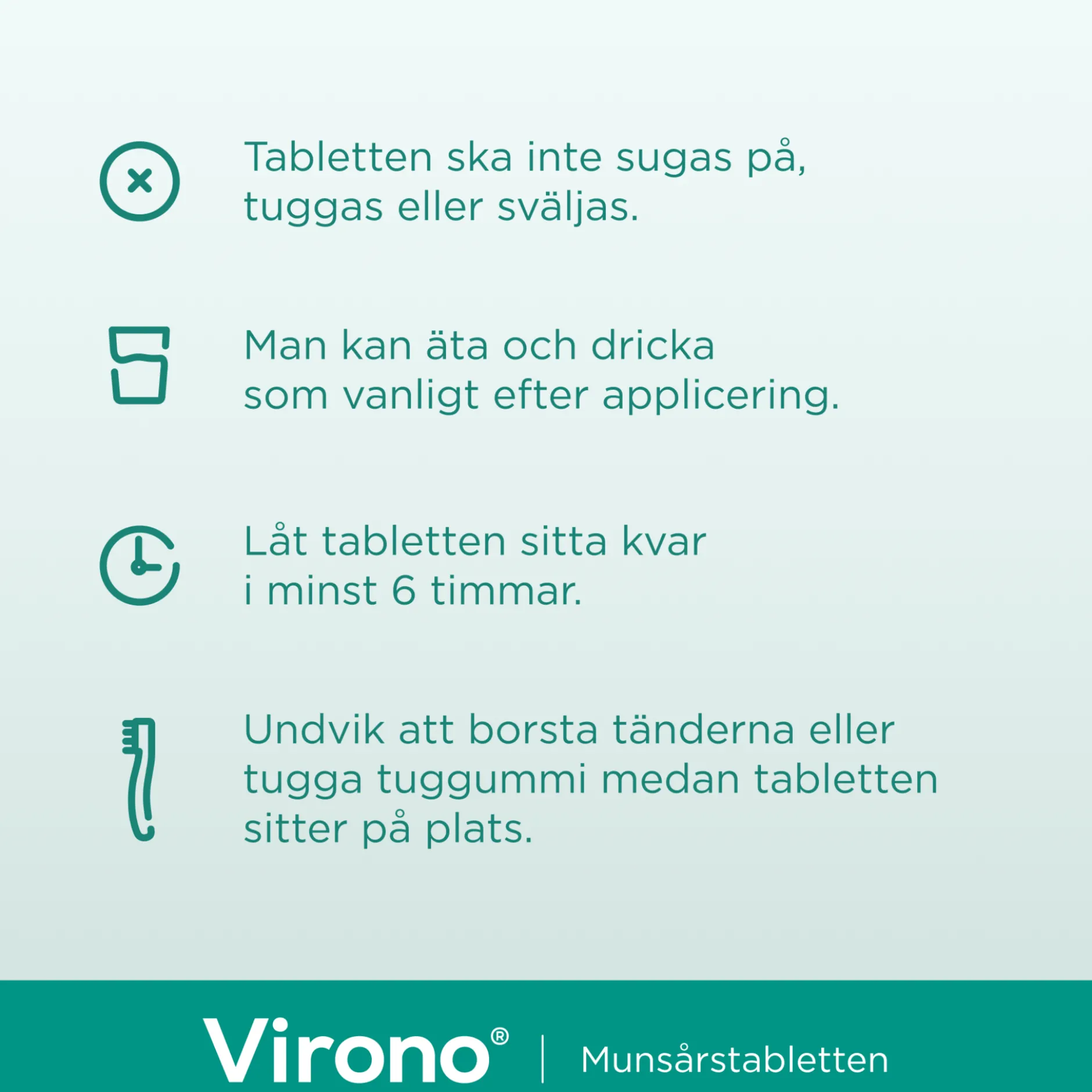 Virono buckaltablett 50 mg, 1 st