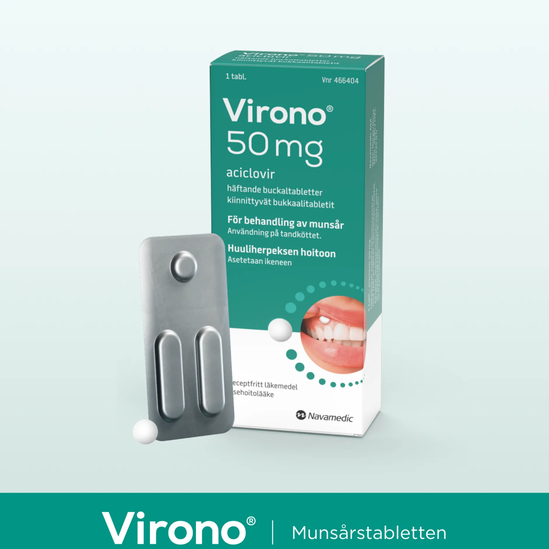 Virono buckaltablett 50 mg, 1 st