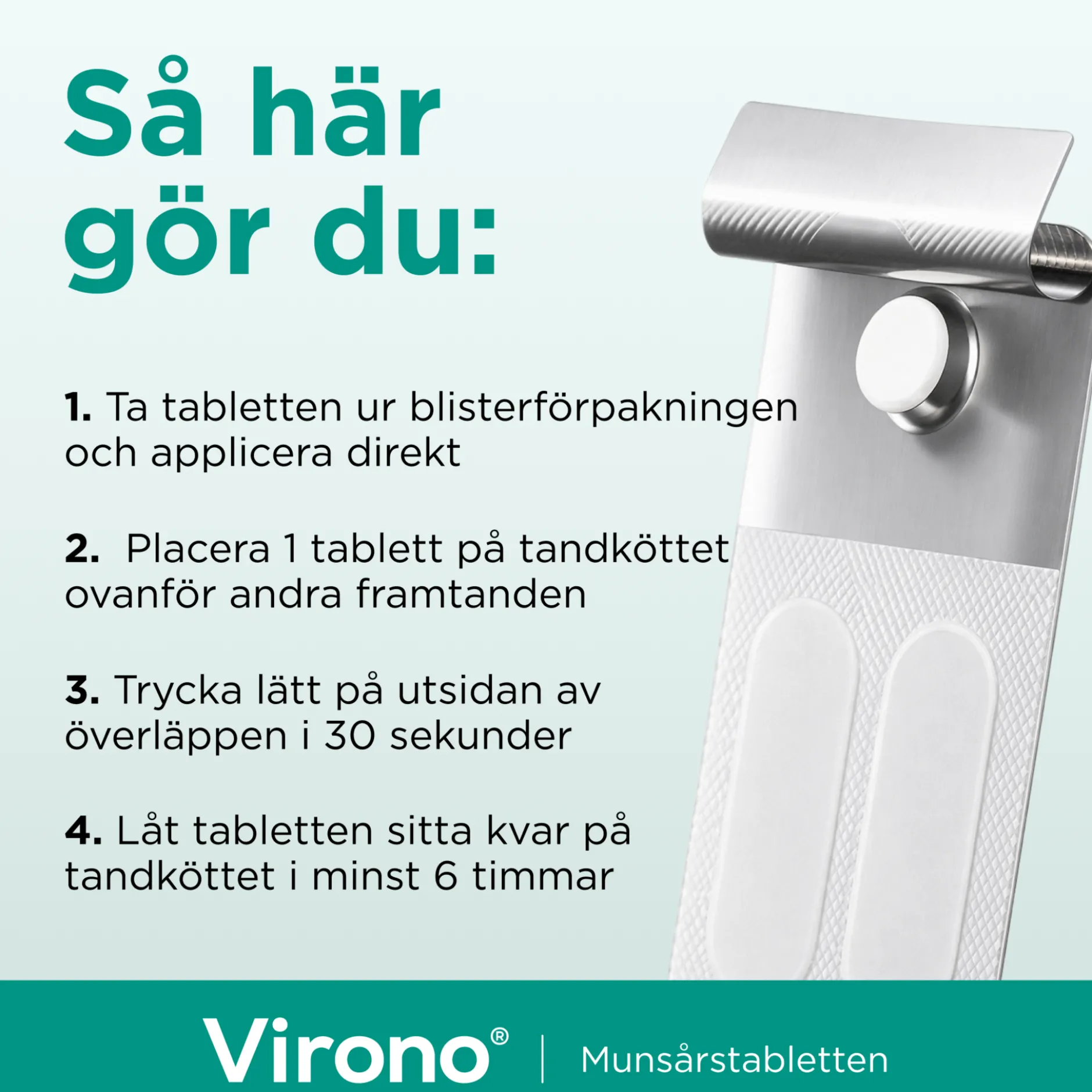 Virono buckaltablett 50 mg, 1 st