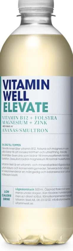 Vitamin Well Elevate Ananas & Smultron 500 ml