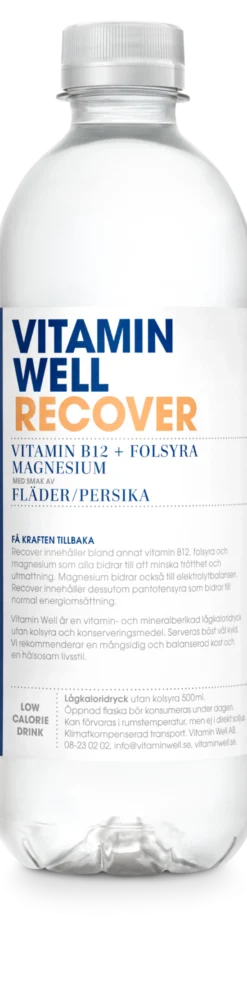 Vitamin Well Recover Fläder & persika 500 ml