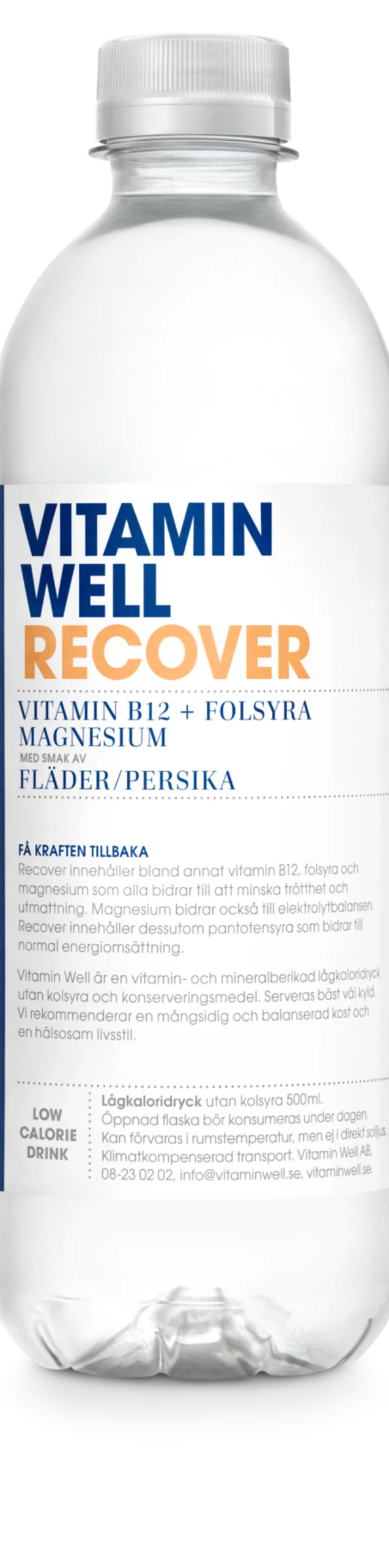 Vitamin Well Recover Fläder & persika 500 ml