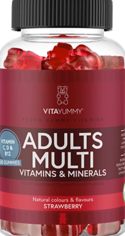 VitaYummy Adults Multi Strawberry Tuggtabletter - 60 st