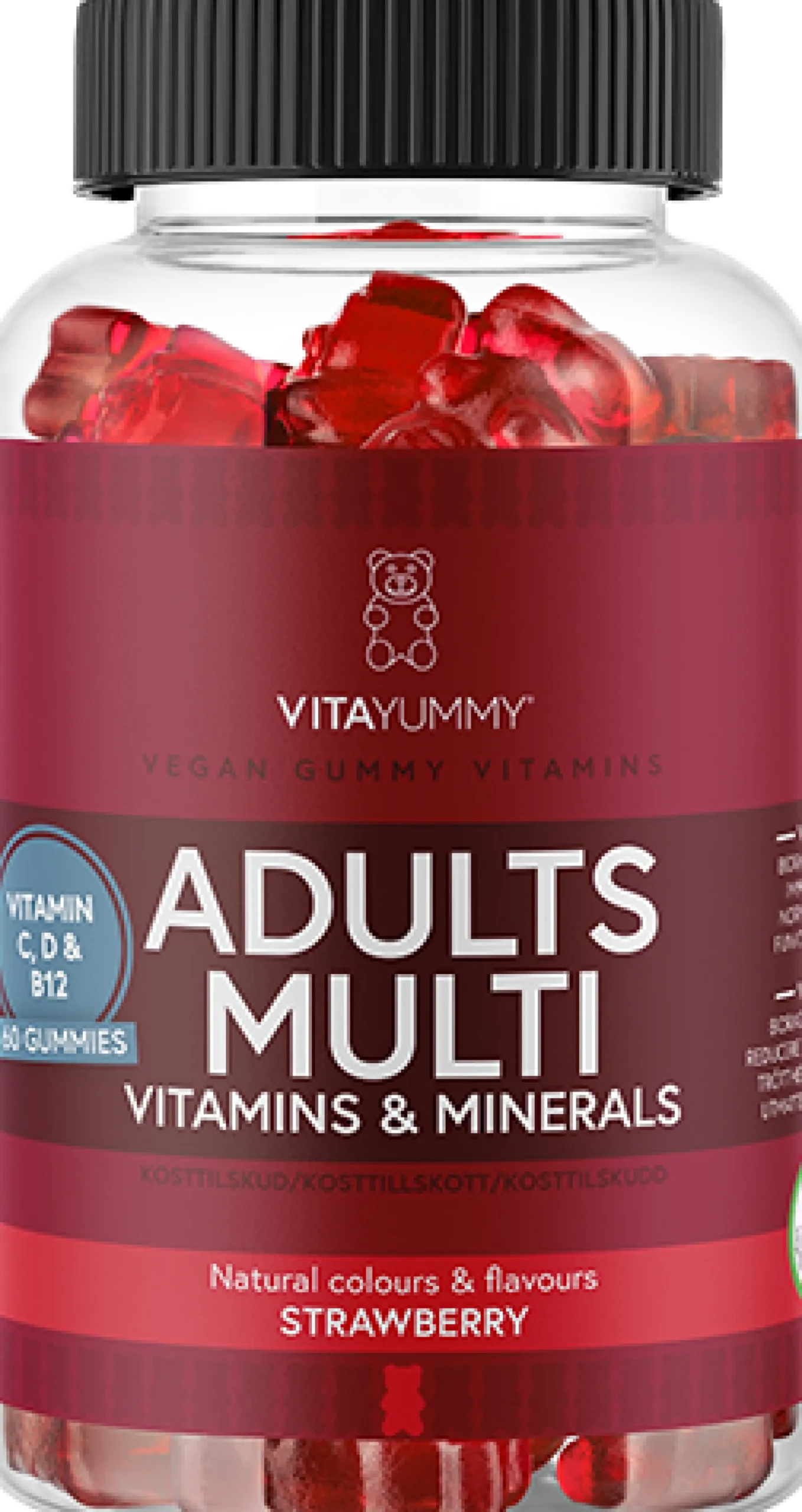 VitaYummy Adults Multi Strawberry Tuggtabletter - 60 st