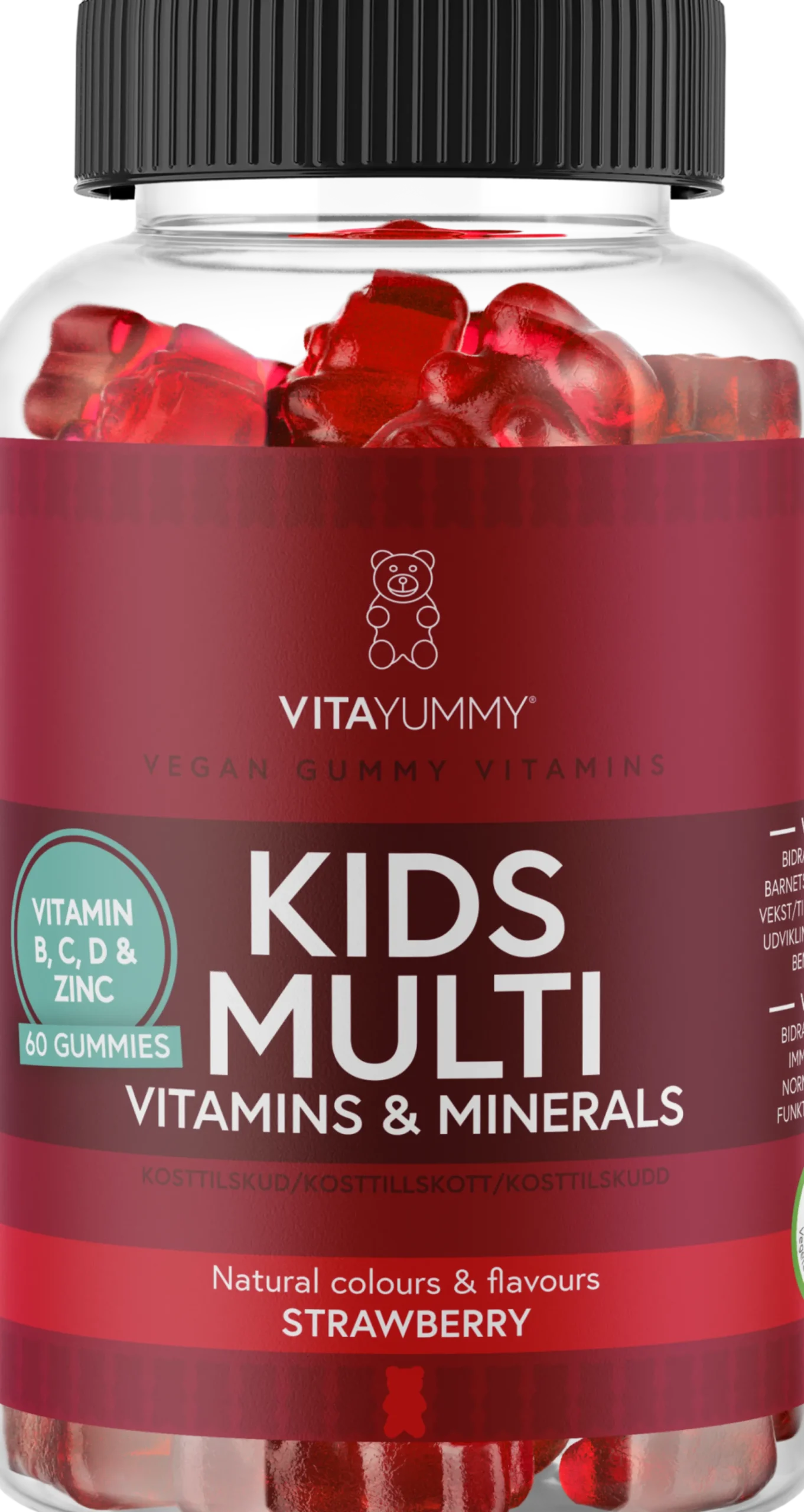 VitaYummy Kids Multivitamin Strawberry 60 tuggtabletter