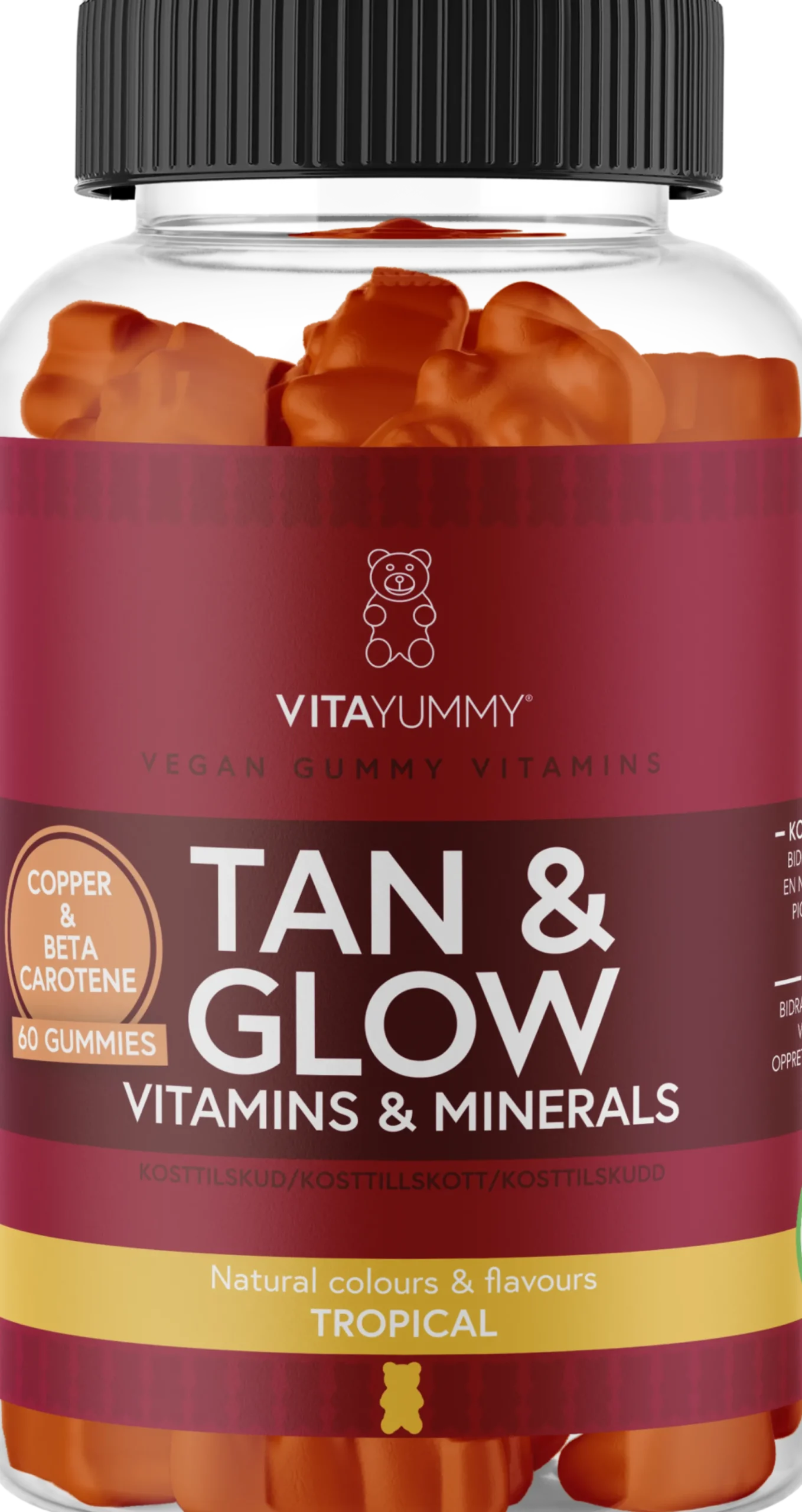 VitaYummy Tan & Glow Tropical60 tuggtabletter